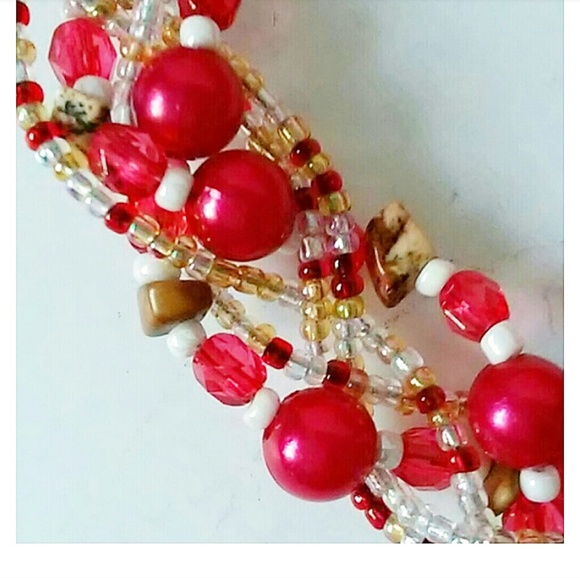 Red Satin Clutch Bag - Picture 5 of 8